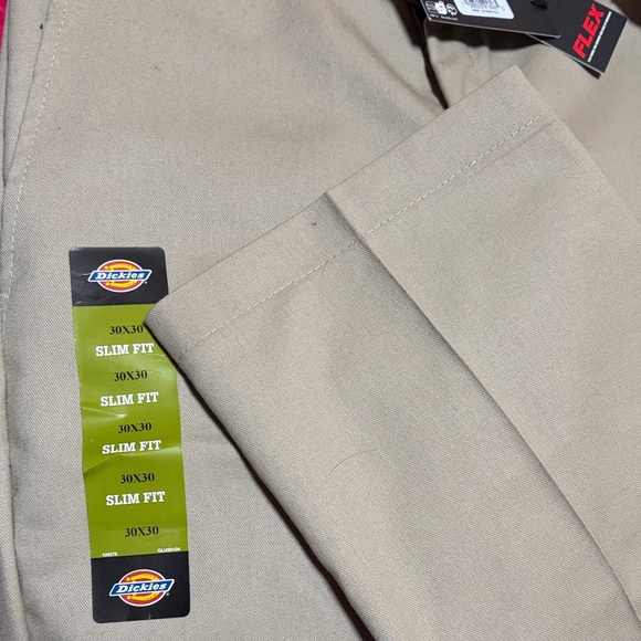 Dickies Men's Slim Fit Tan Chinos - Picture 2 of 6